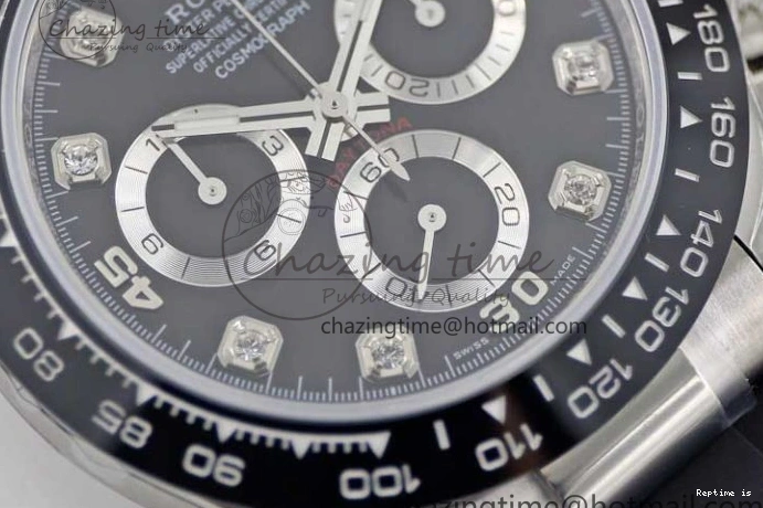 1218 Breathable Daytona 116519 SS TWF 1:1 Best Edition 904L Steel Black Diamonds Dial on Oysterflex Strap A 2413